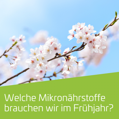 Welche Mikronährstoffe brauchen wir im Frühjahr?
