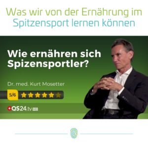 Ernährung im Spitzensport mit Dr Kurt Mosetter - Entwickler des Glycoplan