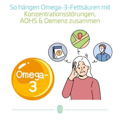 So hängen Omega-3-Fettsäuren mit ADHS, Demenz und Konzentrationsstörungen zusammen