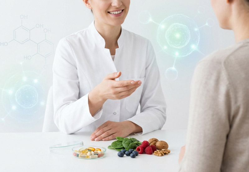 Mikronährstoffberatung: medizinische Beratung mit Supplements und nährstoffreichen Lebensmitteln